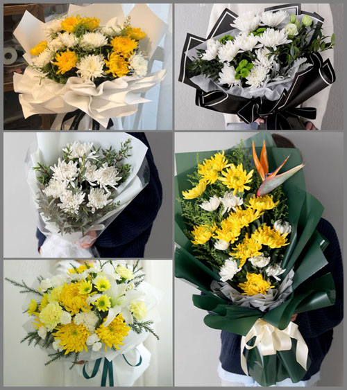 广东梅州市五华县河东镇平南社区白事花束代送
